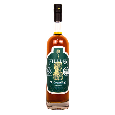 Fiddler Big Green Egg Collaboration Single Barrel Georgia Heartwood Bourbon Whiskey | Free Shipping on orders $400+