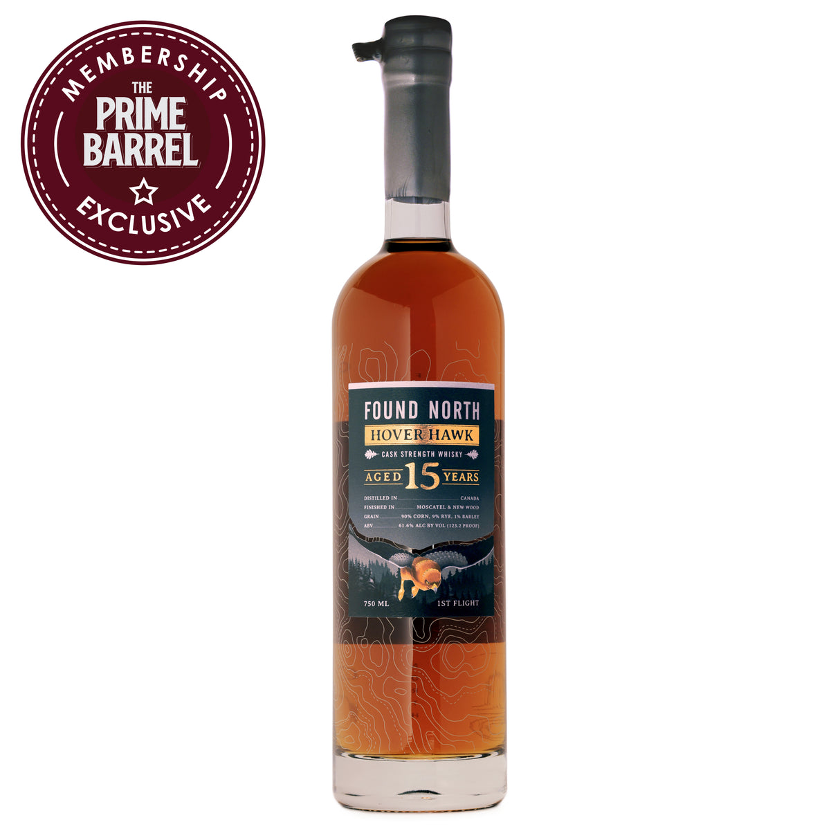 Found North Hover Hawk First Flight 15 Years Old Cask Strength Whisky | Free Shipping on orders $400+