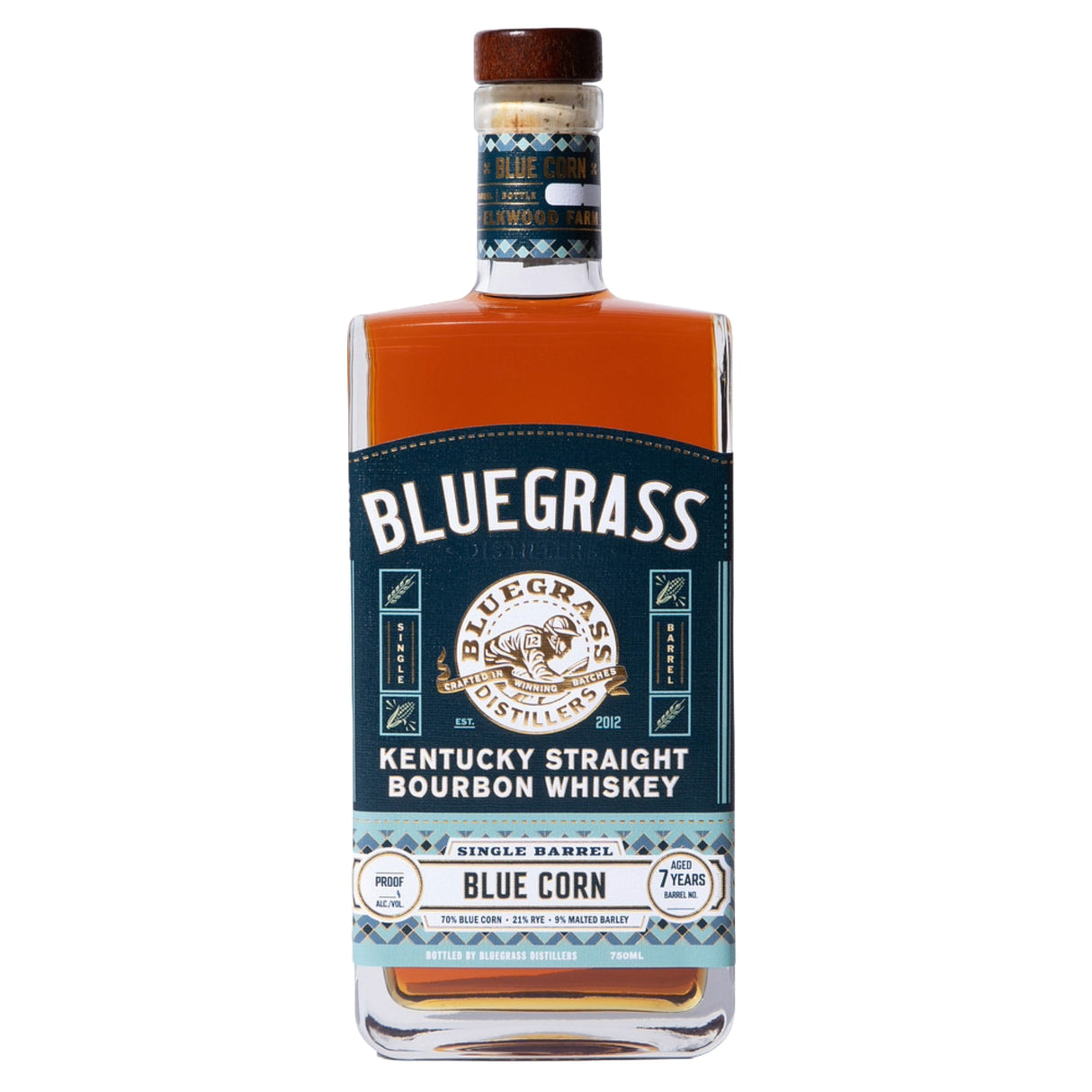 Bluegrass Distillers Blue Corn Cask Strength Single Barrel Kentucky Straight Bourbon Whiskey | Free Shipping on orders $400+
