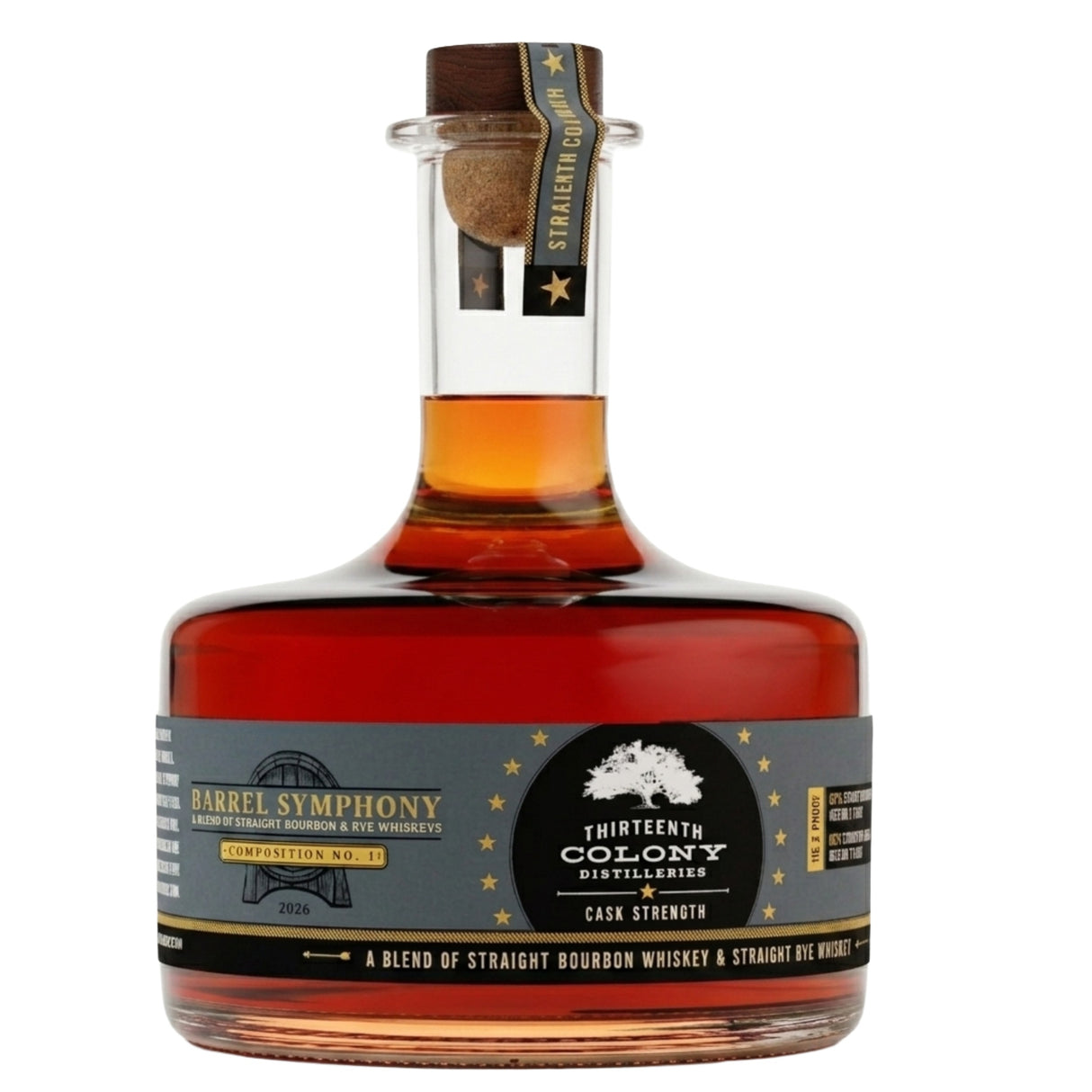 Thirteenth Colony Barrel Symphony Composition No.1 Blend of Bourbon & Rye Whiskeys | Free Shipping on orders $400+