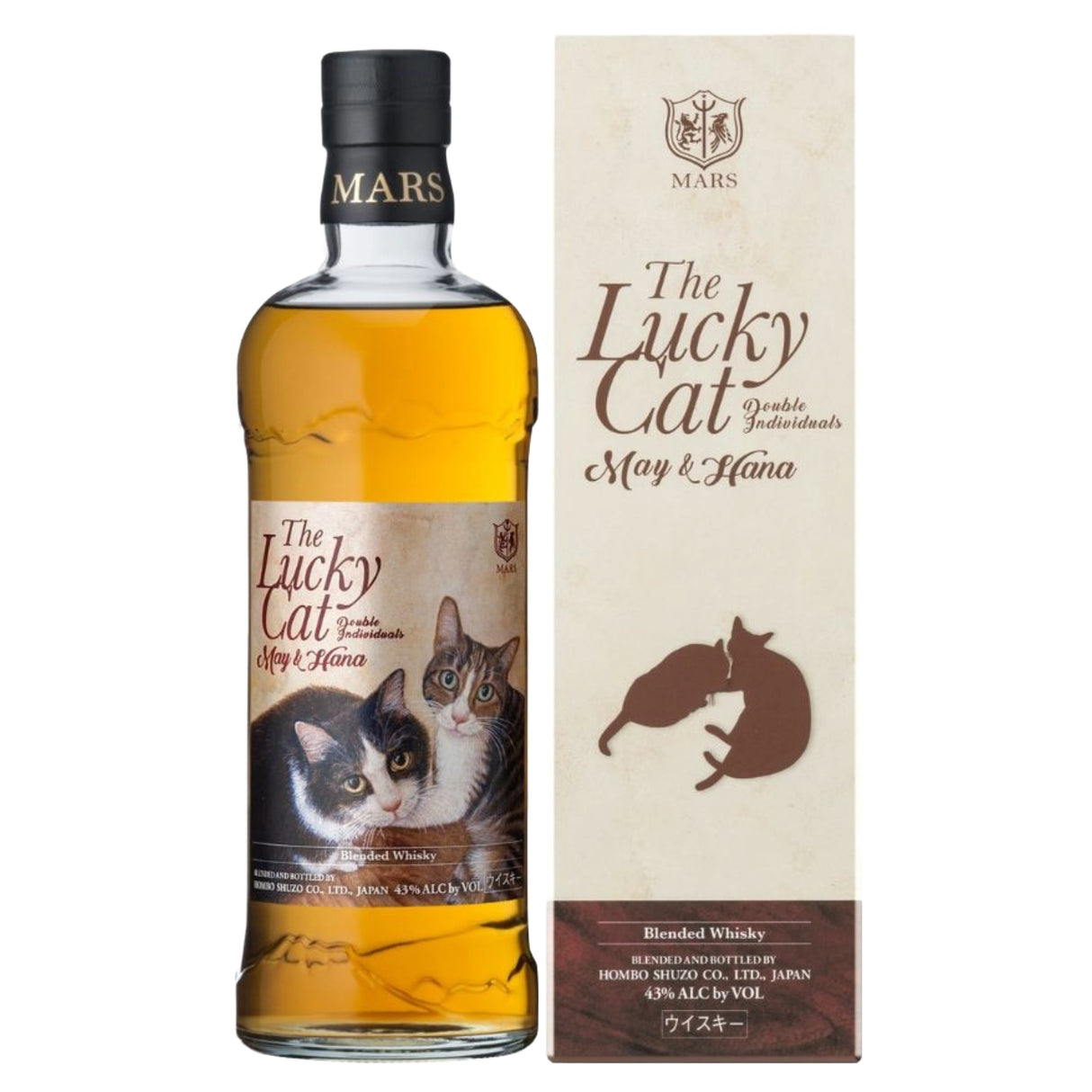 Mars The Lucky Cat May & Hana Blended Japanese Whisky | Free Shipping on orders $400+