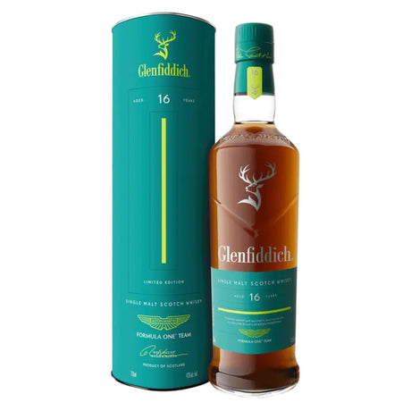 Glenfiddich Aston Martin F1 16 Year Old Single Malt Scotch Whisky | Free Shipping on orders $400+
