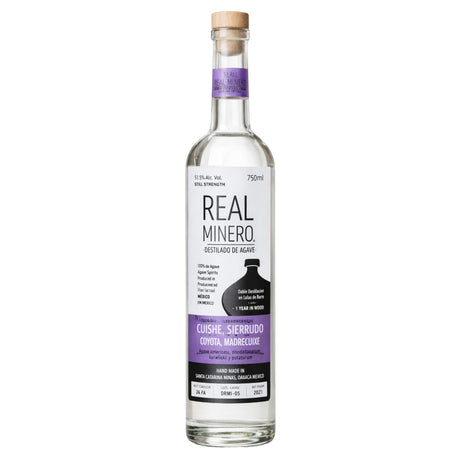 Real Minero Cuishe Sierrudo Coyota Madrecuishe Still Strength Mezcal | Free Shipping on orders $400+
