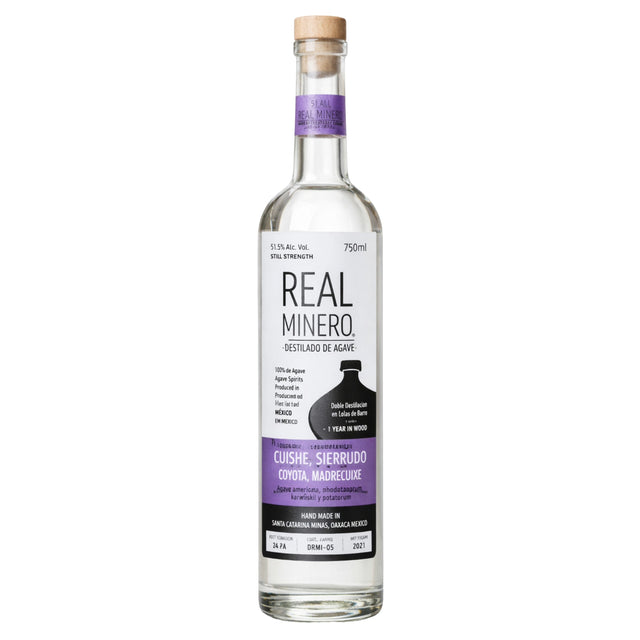 Real Minero Cuishe Sierrudo Coyota Madrecuishe Still Strength Mezcal | Free Shipping on orders $400+