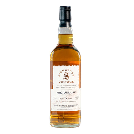 Miltonduff 9 yrs Unchillfiltered Signatory Single Malt Scotch Whisky | Free Shipping on orders $400+
