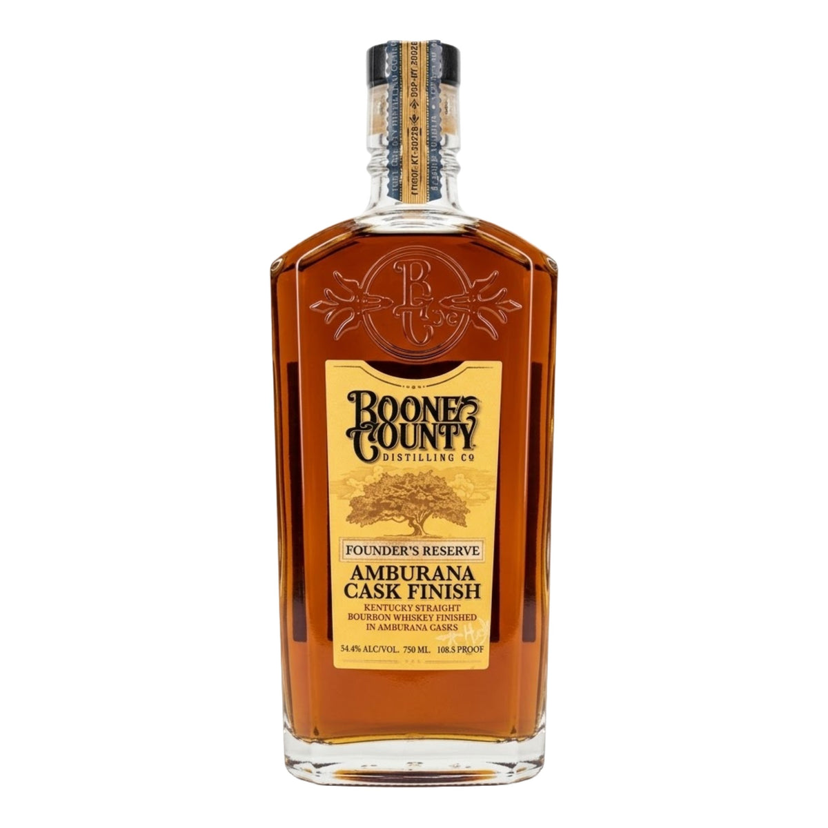 Boone County Founder's Reserve Bourbon Whiskey Amburana Cask Finish | Free Shipping on orders $400+