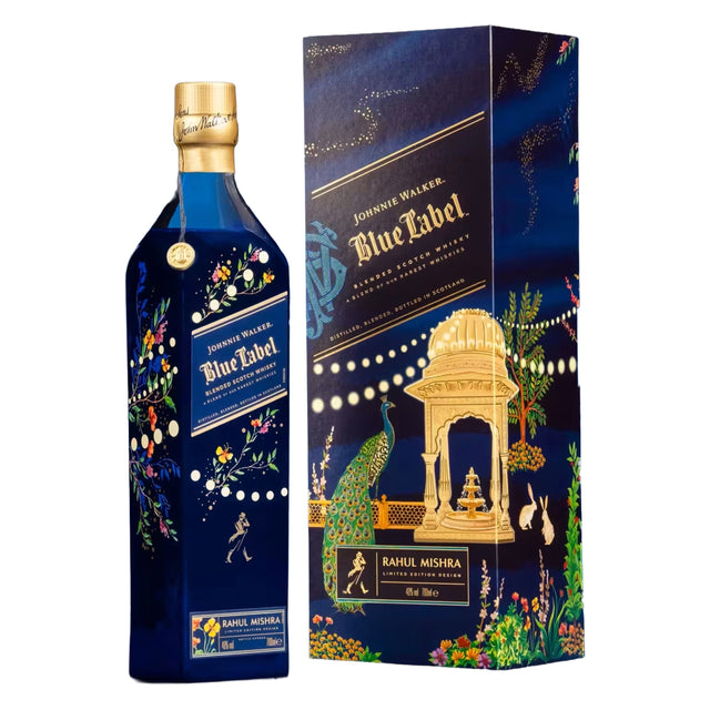 Johnnie Walker Blue Label x Diwali Limited Edition by Rahul Mishra | Free Shipping on orders $400+