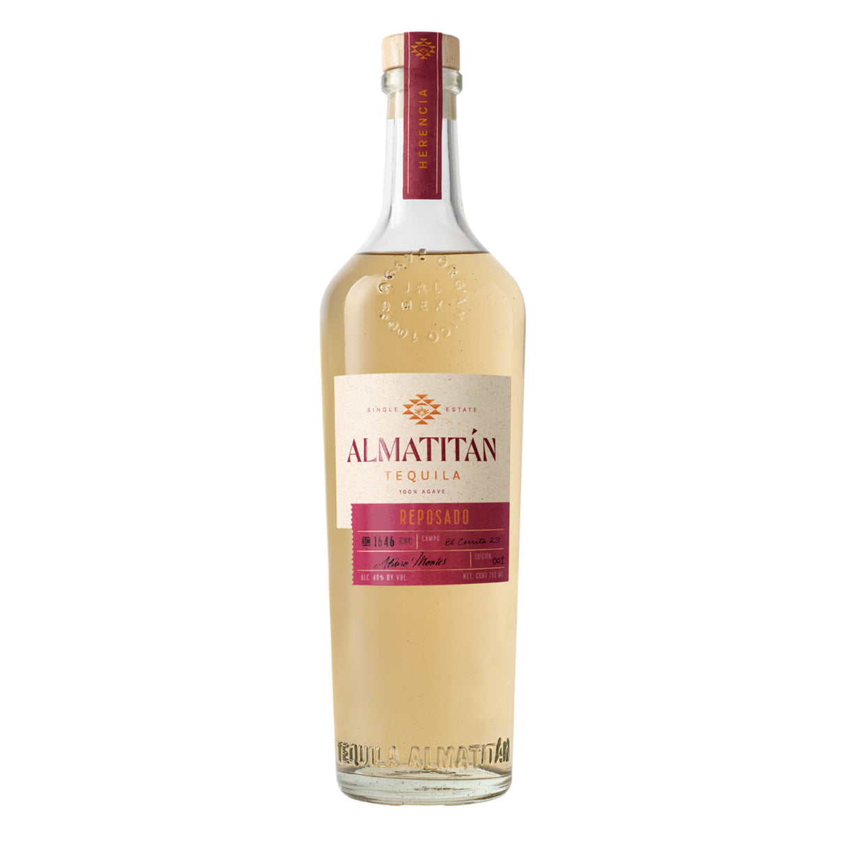 Almatitan Single Barrel Con Bagaso Reposado Tequila
