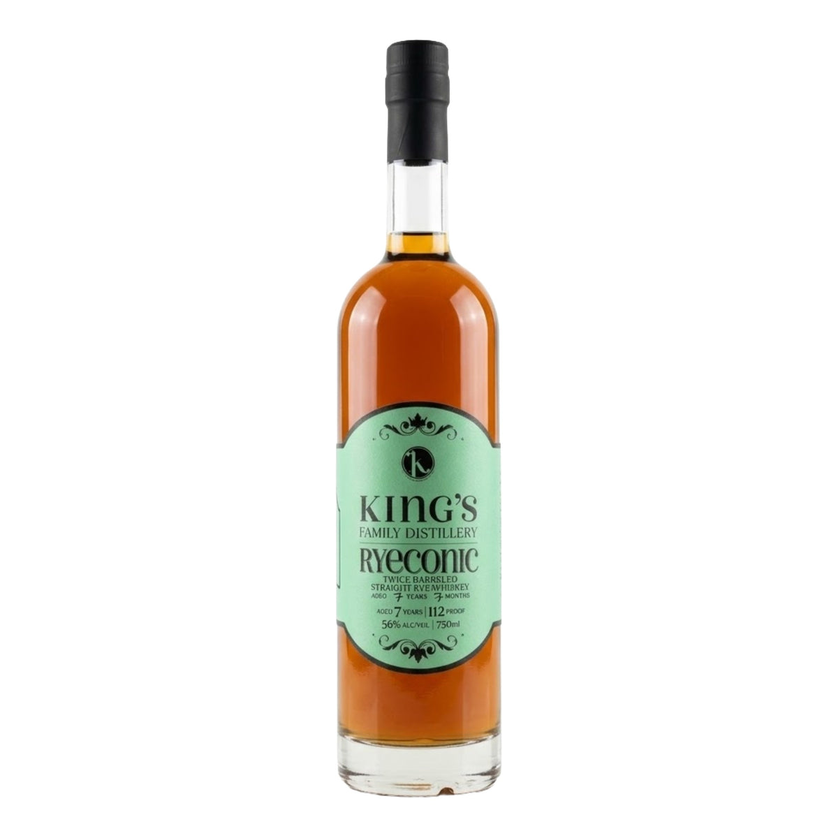 King's Family Distillery 7 Year Old Ryeconic Straight Rye Whiskey | Free Shipping on orders $400+