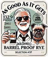 Jack Daniel’s Barrel Proof "As Good As It Gets" Single Barrel Tennessee Rye Whiskey The Prime Barrel Pick #97