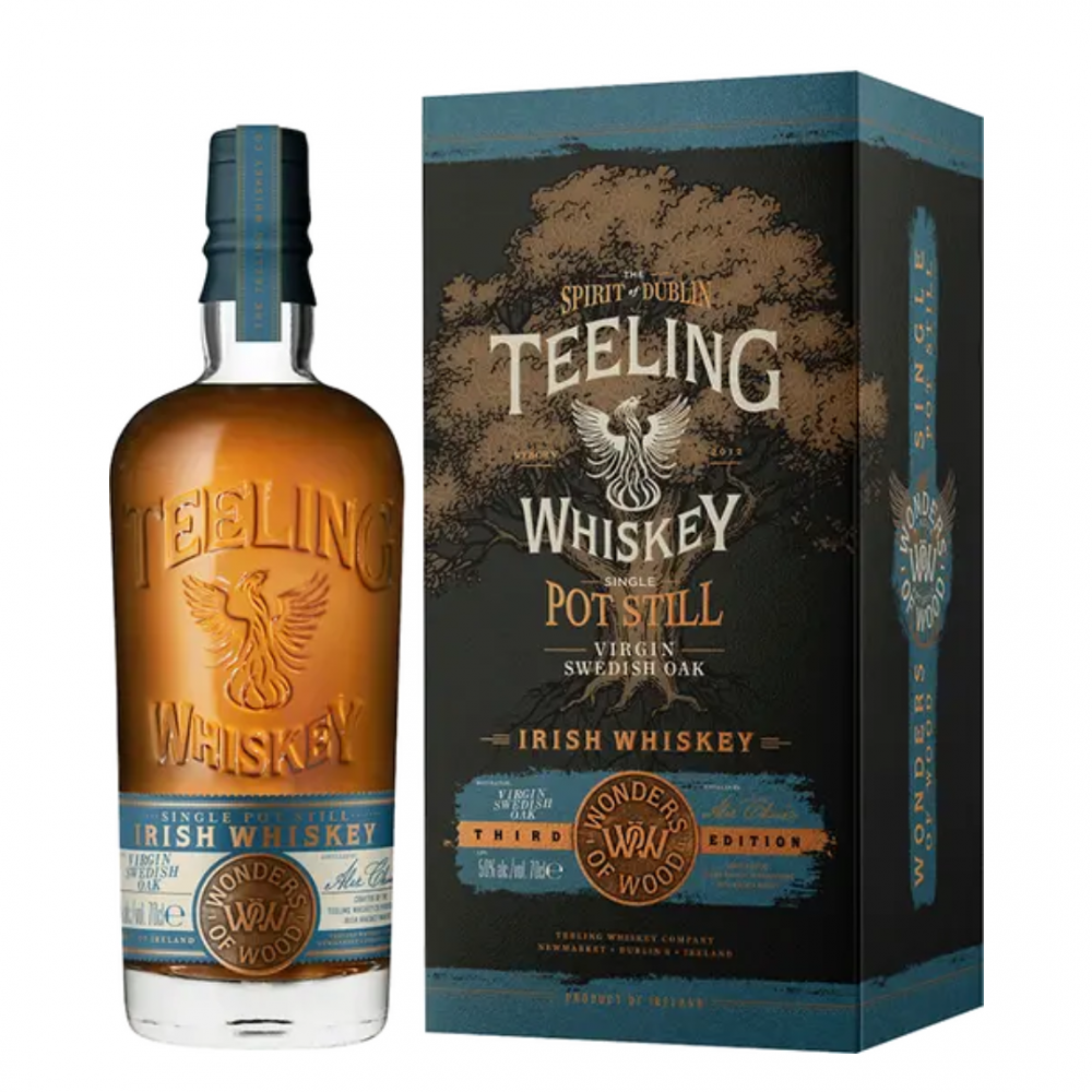 Teeling Wonders of Wood Second Edition Virgin Sweedish Oak Irish Whiskey