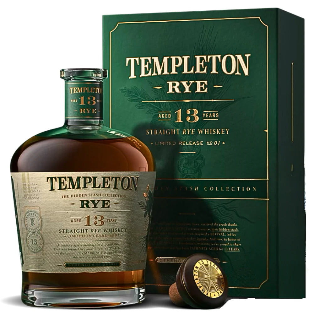 Templeton The Hidden Stash Collection Aged 13 Years Straight Rye Whiskey | Free Shipping on orders $400+