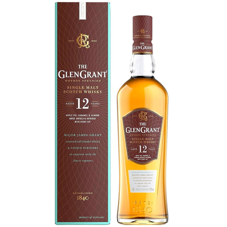 The Glen Grant 12 Years Rothes Speyside Single Malt Scotch Whisky | Free Shipping on orders $400+