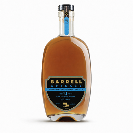 Barrell Craft Spirits Whiskey 21 Years Old Canadian Whiskey Finished in Apricot Brandy Casks 140.2 Proof | Free Shipping on orders $400+