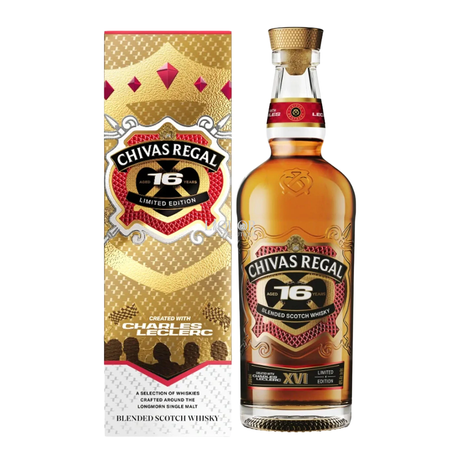 Chivas Regal Charles Leclerc Aged 16 Years Limited Edition Blended Scotch Whisky | Free Shipping on orders $400+
