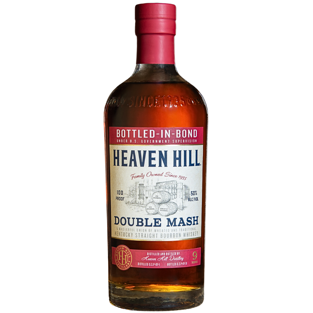 Heaven Hill 9 Year Old Double Mash Bourbon Bottled In Bond Kentucky Straight Bourbon Whiskey