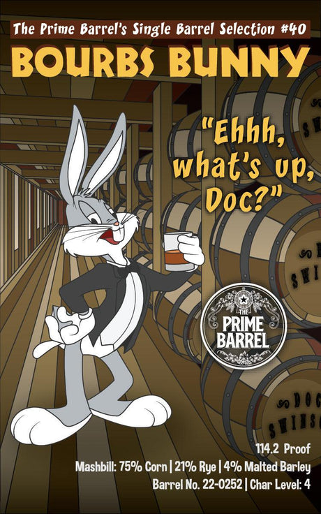 Doc Swinson's "Bourbs Bunny" Single Barrel Bourbon Whiskey The Prime Barrel Pick #40 - De Wine Spot | DWS - Drams/Whiskey, Wines, Sake