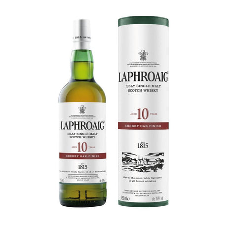 Laphroaig 10 Years Sherry Oak Finish Islay Single Malt Scotch Whisky - De Wine Spot | DWS - Drams/Whiskey, Wines, Sake