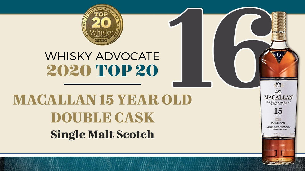 Macallan 15Yr Double Cask Single Malt Scotch Whisky $179 FREE