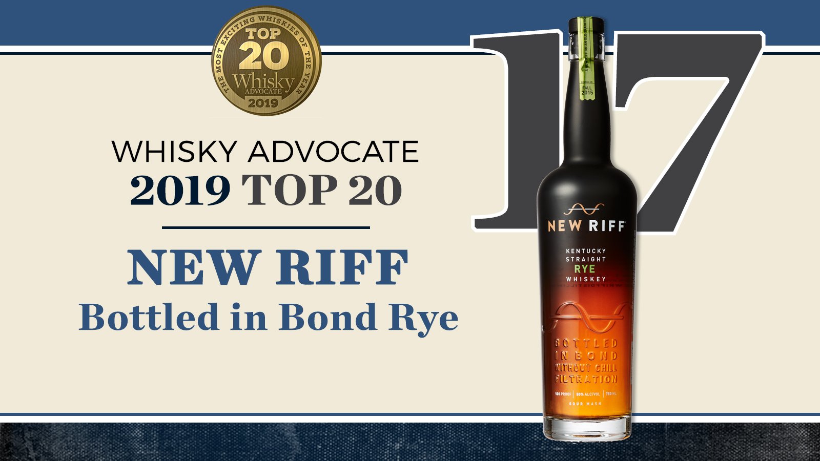 New Riff Bottledin Bond Rye Whiskey