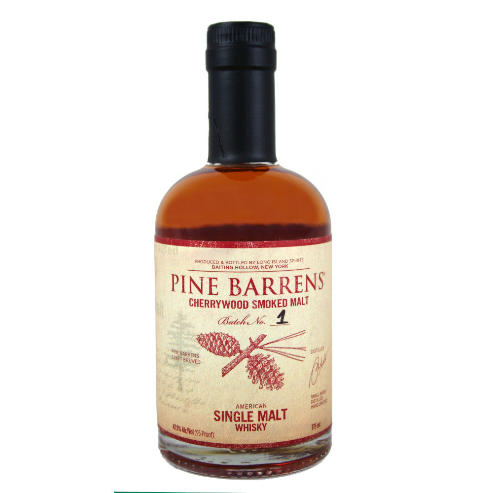 Pine Barrens Cherrywood Smoked Single Malt American Whisky 375ml