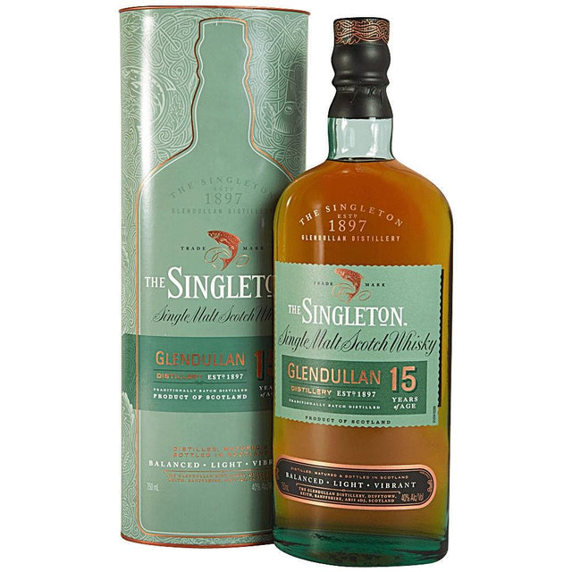 Glendullan Distillery The Singleton 15 Years Speyside Single Malt Scotch Whisky 750ml