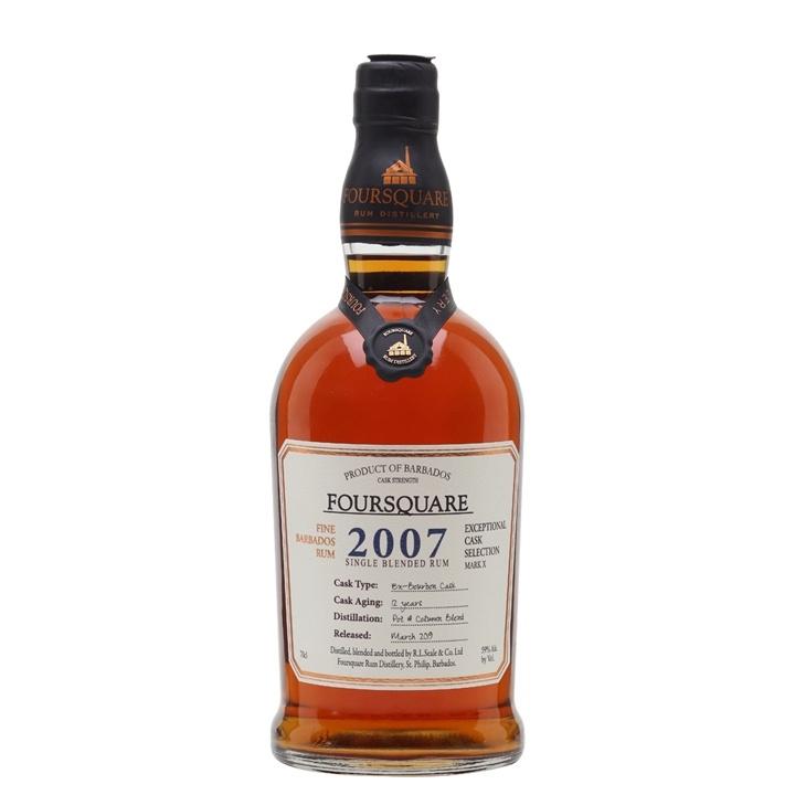 Foursquare Distillery Mark X "2007" 12 Year Old Exceptional Cask Selection Single Blended Rum - De Wine Spot | DWS - Drams/Whiskey, Wines, Sake