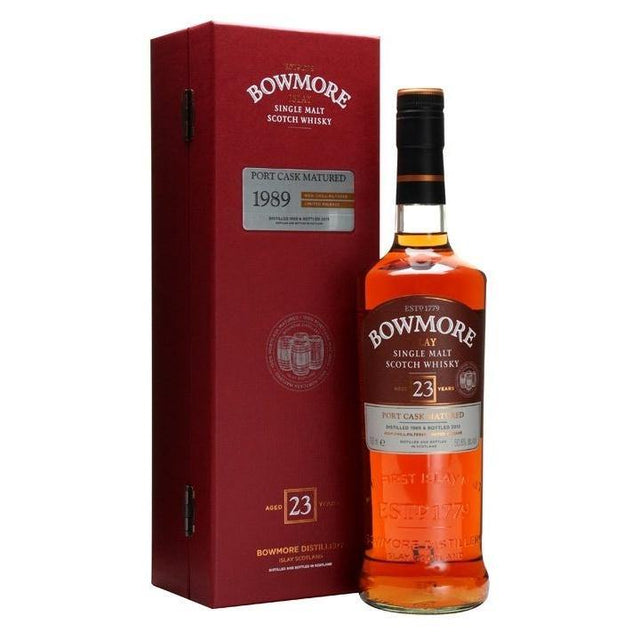 Bowmore 23 Years Port Cask Matured Islay Single Malt Scotch Whisky 750ml