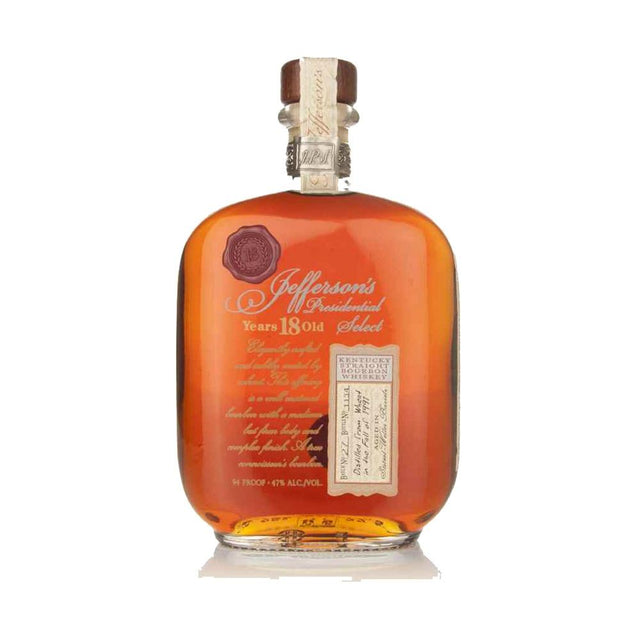 Jefferson’s Presidential Select 18 Year Old Straight Bourbon Whiskey 750ml