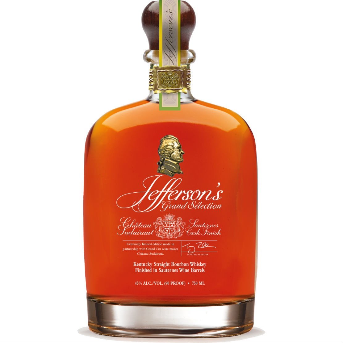 Jefferson's Grand Selection Kentucky Straight Bourbon Finished in Chateau Suduiraut Sauternes Casks - De Wine Spot | DWS - Drams/Whiskey, Wines, Sake