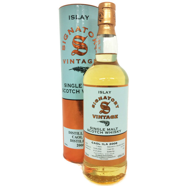 Caol Ila 7 yrs Islay 86 Proof Signatory Single Malt Scotch Whisky - De Wine Spot | DWS - Drams/Whiskey, Wines, Sake