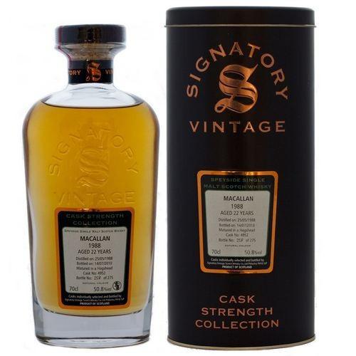 Macallan 18 yrs Speyside Cask Strength Signatory Single Malt Scotch Whisky 750ml