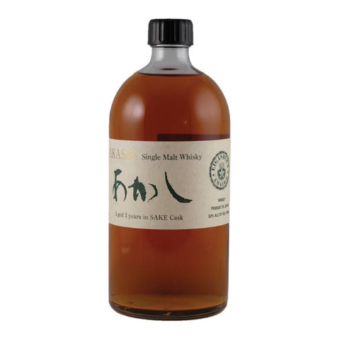 Akashi 3 Years Sake Cask Single Malt Whisky - De Wine Spot | DWS - Drams/Whiskey, Wines, Sake