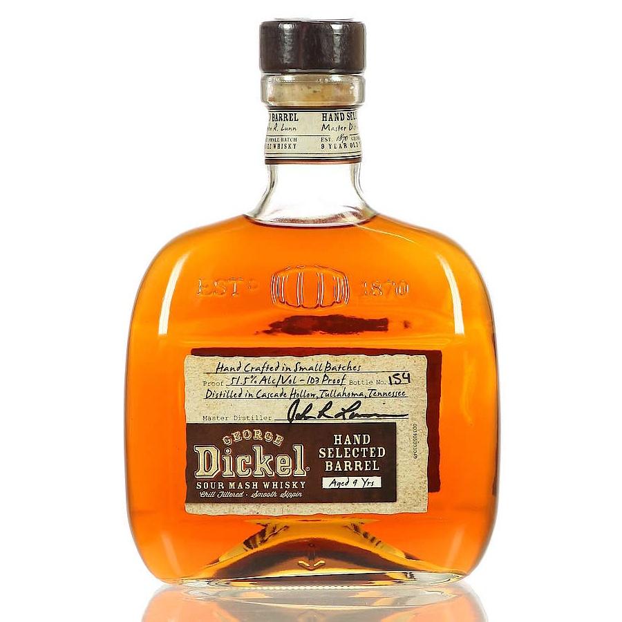 George Dickel 9 Years Hand Selected Barrel Sour Mash Whisky 750ml