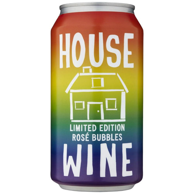 House Wine Limited Edition Rainbow Rose Bubbles 375ml