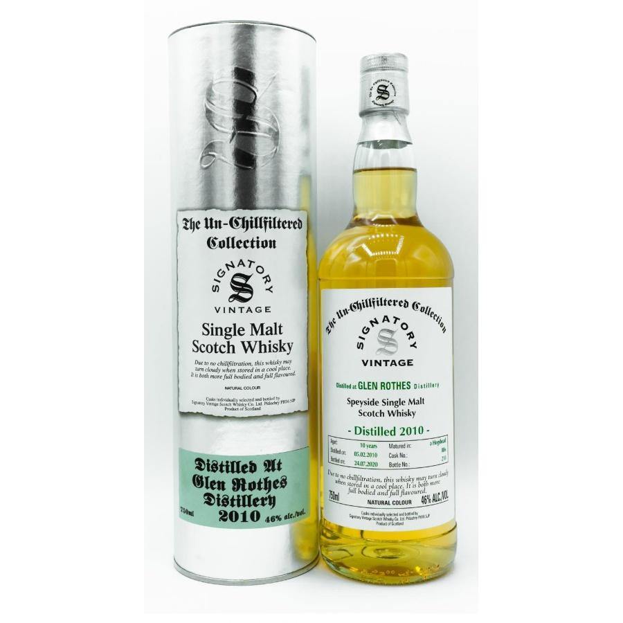 Glenrothes 10 yrs Unchillfiltered Signatory Single Malt Scotch Whisky