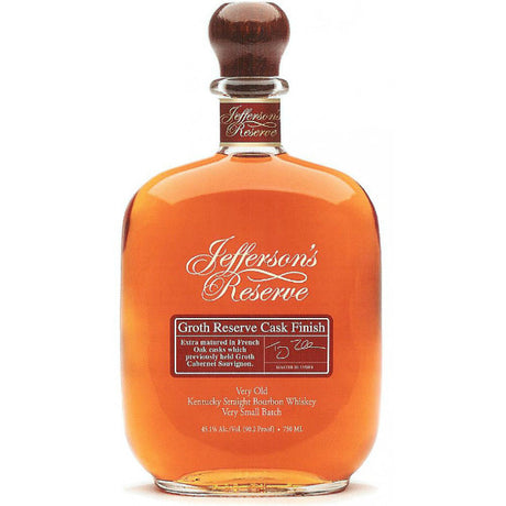 Jefferson's Groth Reserve Cask Finish Very Old Kentucky Straight Bourbon Whiskey - De Wine Spot | DWS - Drams/Whiskey, Wines, Sake