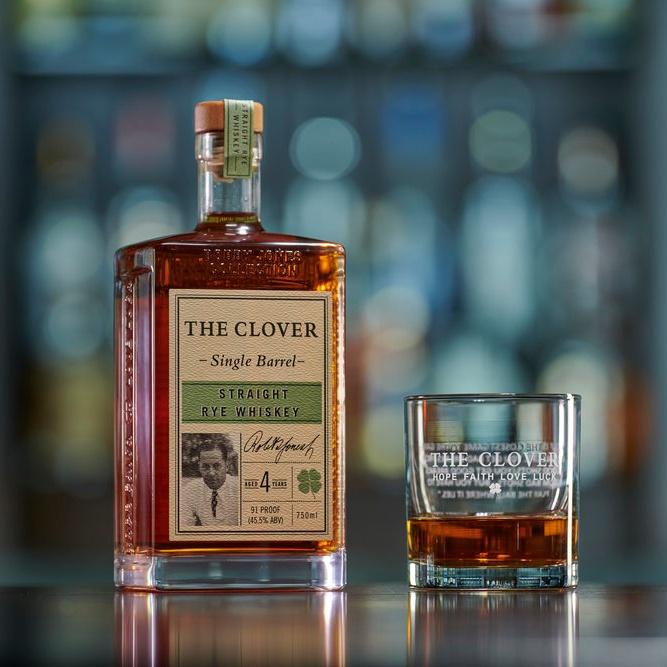 The Clover 4 Years Single Barrel Straight Rye Whiskey 750ml