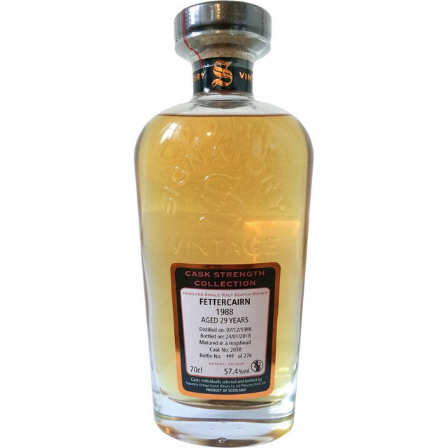 Fettercairn 29 yrs Hogshead Cask Strength Signatory Single Malt Scotch Whisky 750ml