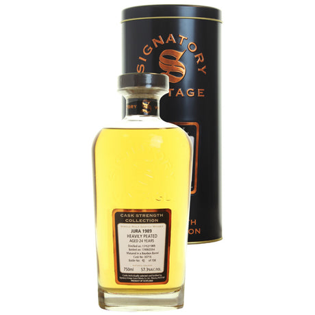Isle of Jura Bourbon 24 yrs Island Cask Strength Signatory Single Malt Scotch Whisky - De Wine Spot | DWS - Drams/Whiskey, Wines, Sake