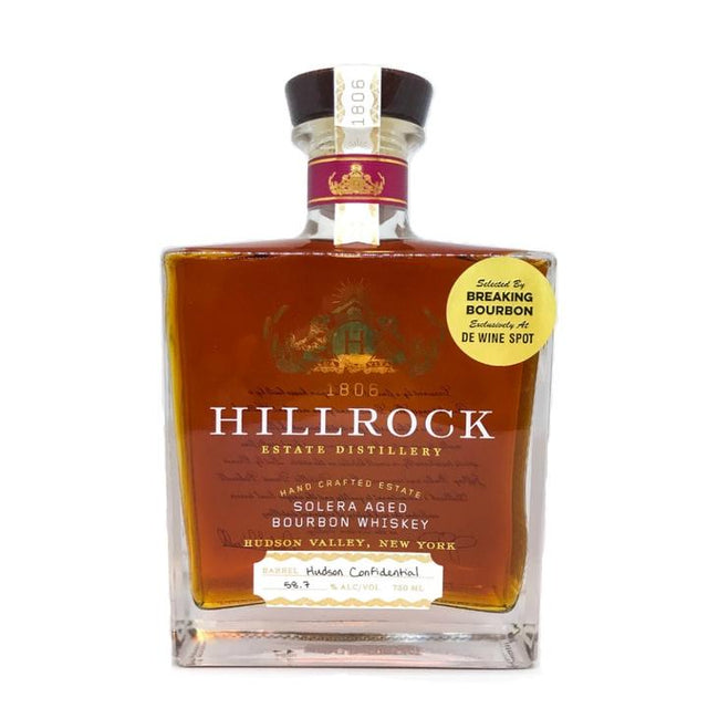 Hillrock Estate Distillery Solera Aged Barrel Proof Breaking Bourbon "Hudson Confidential" Pick 750ml