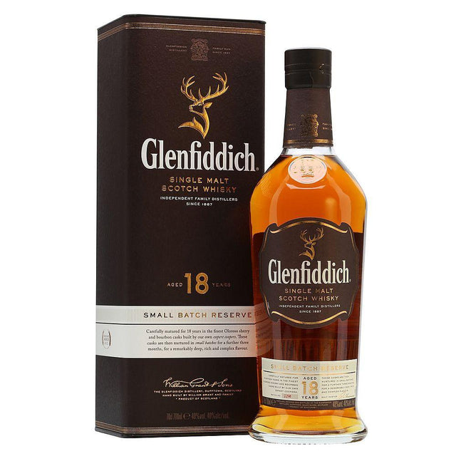 Glenfiddich 18 Year Old Single Malt Scotch Whisky 750ml