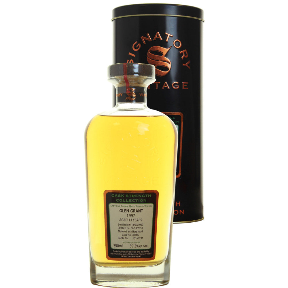 Glen Grant Hogshead 13 yrs Speyside Cask Strength Signatory Single Malt Scotch Whisky - De Wine Spot | DWS - Drams/Whiskey, Wines, Sake