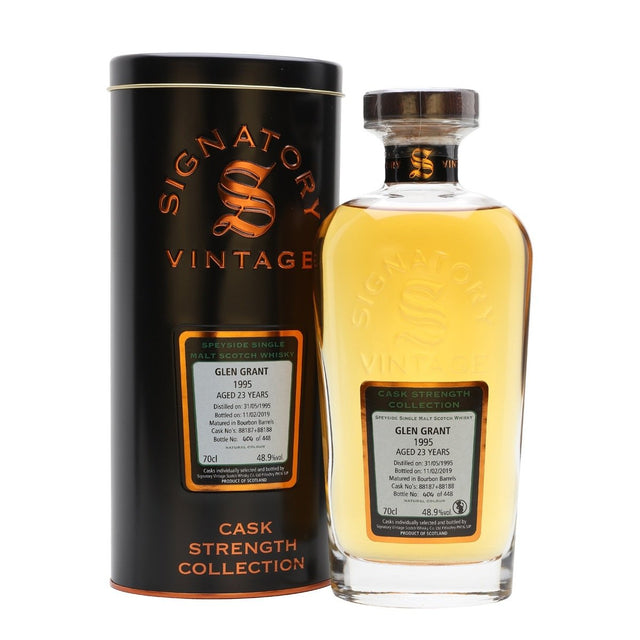 Glen Grant 23yrs Speyside Cask Strength Signatory Single Malt Scotch Whisky 750ml