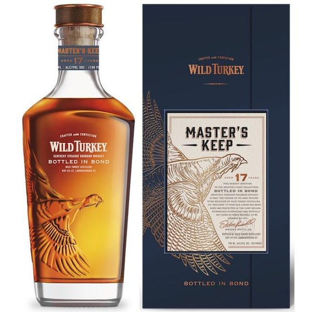 Wild Turkey 17 Years Master's Keep Bottle in Bond Kentucky Straight Bourbon Whiskey 750ml