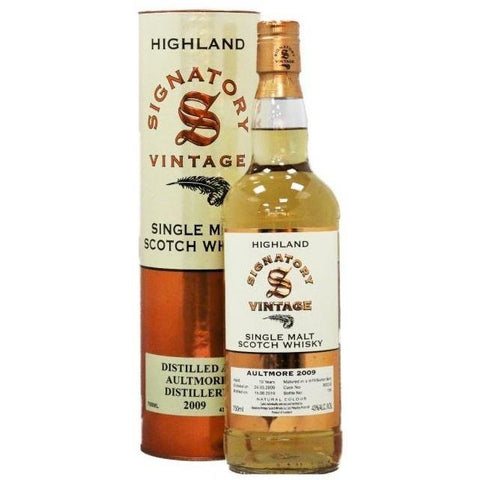 Aultmore 10 Years Speyside Hogshead 86 Proof Signatory Single Malt Scotch Whisky - De Wine Spot | DWS - Drams/Whiskey, Wines, Sake