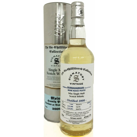 Bunnahabhain-Moine 7 yrs Islay Unchillfiltered Signatory Single Malt Scotch Whisky - De Wine Spot | DWS - Drams/Whiskey, Wines, Sake