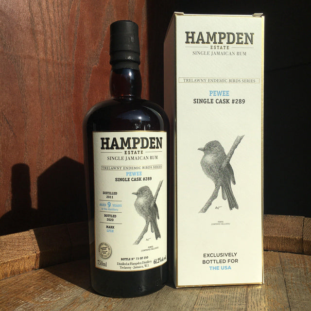 Hampden Estate "Pewee" Trelawny Endemic Bird Series Cask #289 Single Jamaican Rum - De Wine Spot | DWS - Drams/Whiskey, Wines, Sake