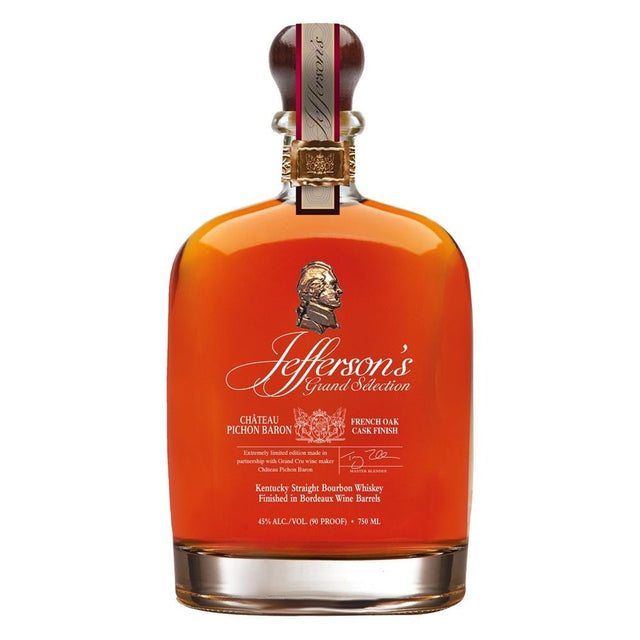 Jefferson's Grand Selection Kentucky Straight Bourbon Whiskey "Finished in Chateau Pichon Baron French Oak Casks" 750ml