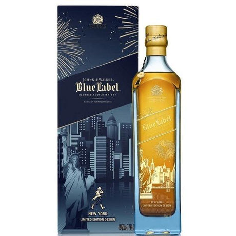 Johnnie Walker Blue Label "New York Limited Edition Design" Blended Scotch Whisky - De Wine Spot | DWS - Drams/Whiskey, Wines, Sake